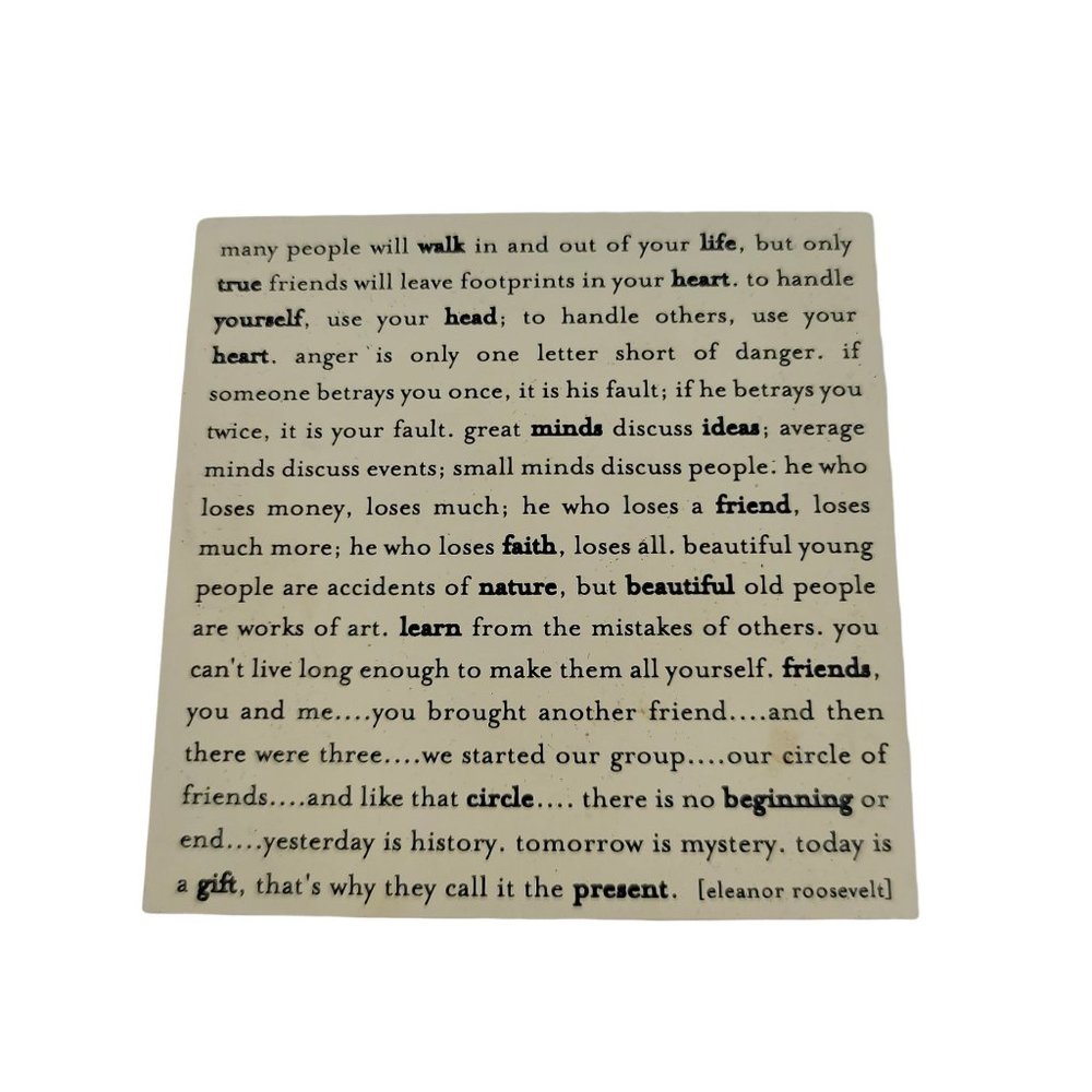 Eleanor Roosevelt Quote Square Refrigerator Magnet from QuotableMagnets